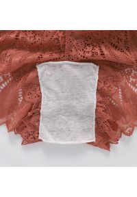 Intica - Majtki koronkowe z sznurowaniem eleganckie na co dzień Aylin. Kolor: czarny. Materiał: koronka. Wzór: koronka #6