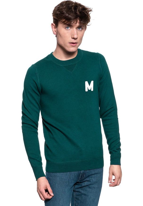 Mustang - MUSTANG Emil C Jumper MĘSKI SWETER KLASYCZNY DEEP TEAL 1008650 6433. Styl: klasyczny