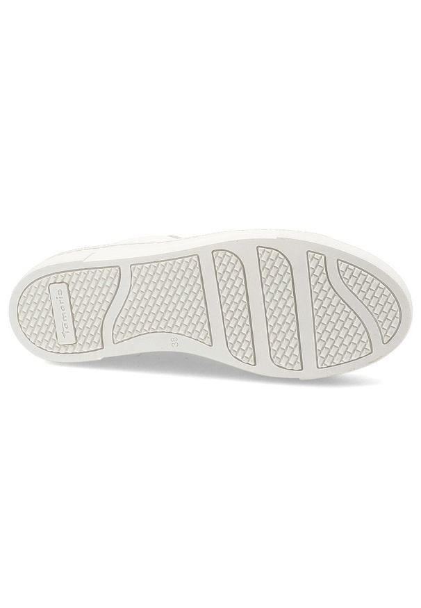 Srebrne Sneakersy Tamaris Modne Obuwie Damskie. Okazja: na co dzień. Zapięcie: sznurówki. Kolor: srebrny. Materiał: skóra. Szerokość cholewki: normalna. Styl: sportowy, klasyczny, casual