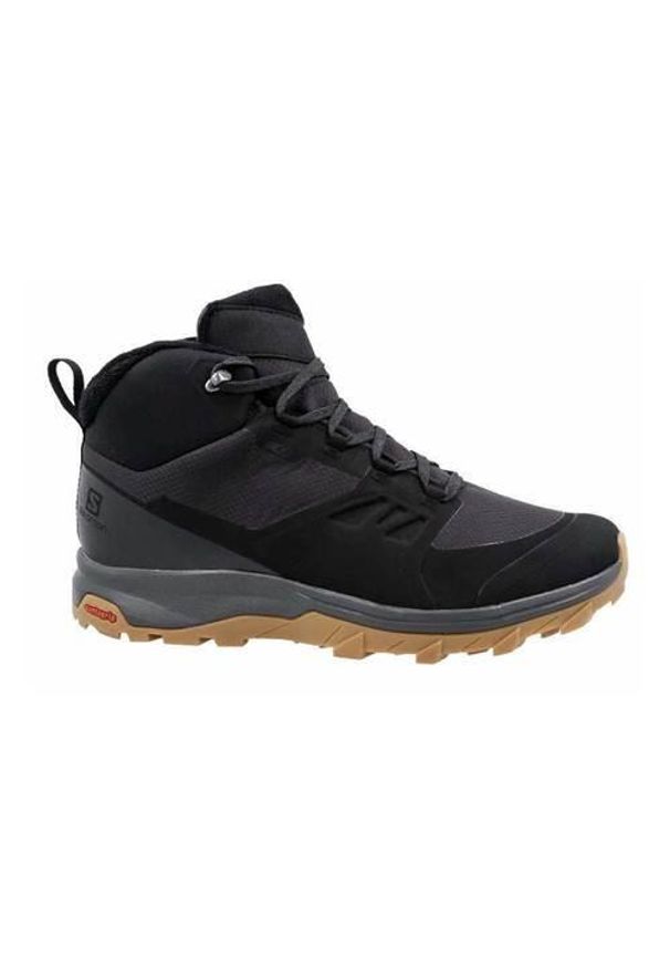 salomon - Buty trekkingowe męskie Salomon Outsnap Cswp. Kolor: szary. Materiał: syntetyk, materiał. Szerokość cholewki: normalna. Sport: turystyka piesza