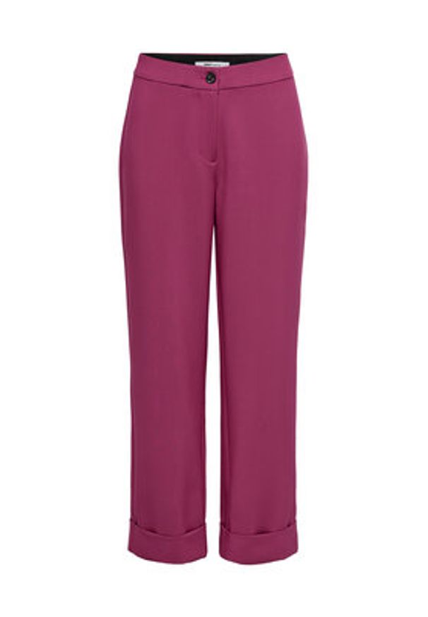 only - ONLY Spodnie materiałowe Casey 15338822 Fioletowy Cropped Fit. Kolor: fioletowy. Materiał: syntetyk