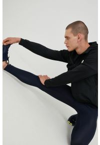 adidas Performance bluza treningowa kolor czarny z kapturem gładka. Typ kołnierza: kaptur. Kolor: czarny. Materiał: skóra, materiał. Długość rękawa: raglanowy rękaw. Wzór: gładki #6