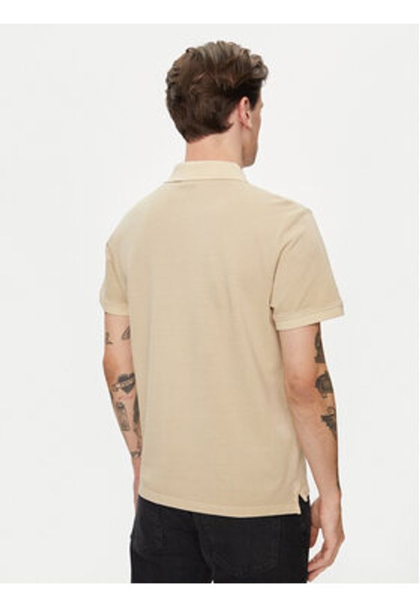 Pepe Jeans Polo New Oliver Gd PM542099 Beżowy Regular Fit. Typ kołnierza: polo. Kolor: beżowy. Materiał: bawełna
