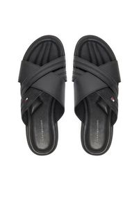 TOMMY HILFIGER - Tommy Hilfiger Klapki Premium Hilfiger Cc Lth Sandal FM0FM05504 Czarny. Kolor: czarny. Materiał: skóra #6