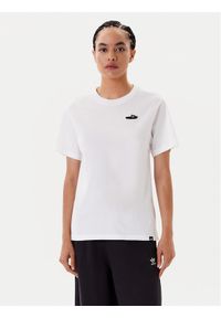 Adidas - adidas T-Shirt Slide Graphic JY8687 Biały Regular Fit. Kolor: biały. Materiał: bawełna