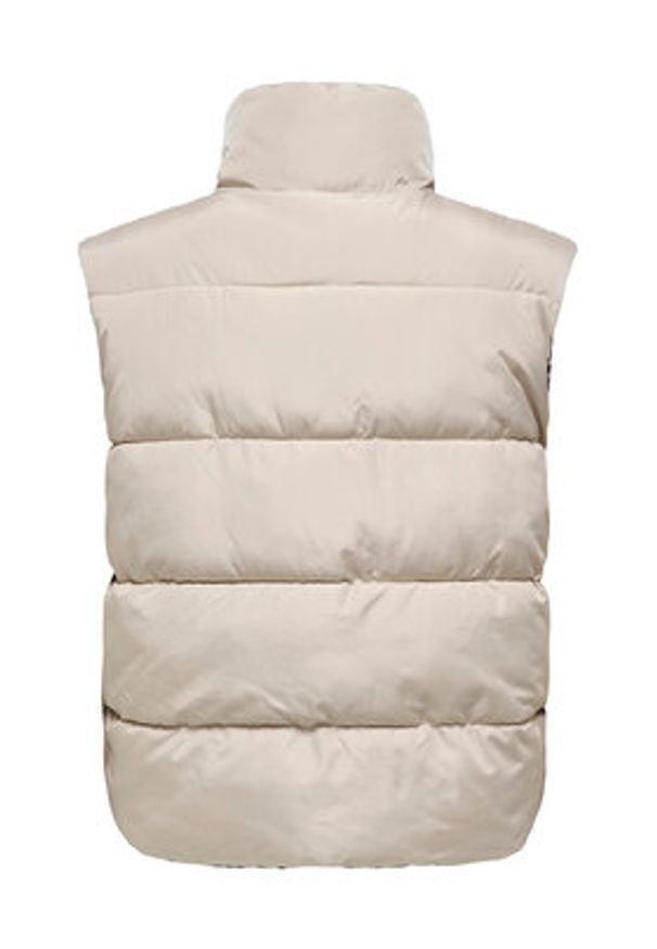 only - ONLY Bezrękawnik Tammy 15357509 Beżowy Regular Fit. Kolor: beżowy. Materiał: syntetyk. Długość rękawa: bez rękawów