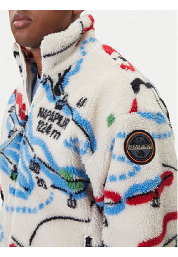 Napapijri Polar NP0A88TC Beżowy Regular Fit. Kolor: beżowy. Materiał: syntetyk