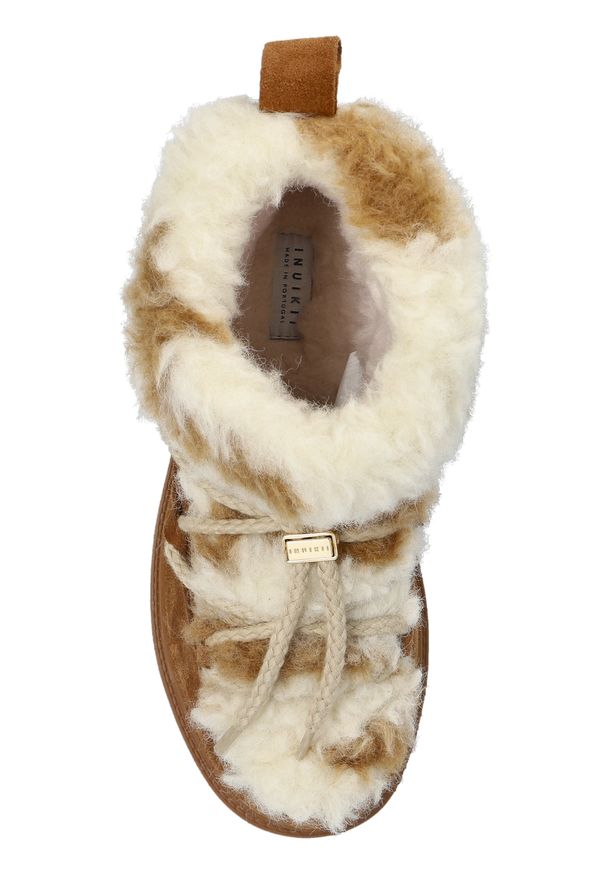 Inuikii - INUIKII TEDDY PLATFORM Śniegowce damskie. Okazja: na co dzień. Kolor: brązowy. Materiał: materiał, guma, wełna. Szerokość cholewki: normalna. Sezon: zima. Obcas: na platformie. Styl: sportowy, klasyczny, elegancki, casual