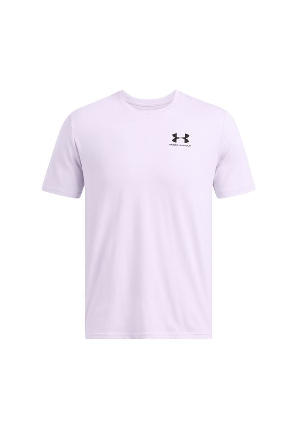 T-shirt męski Under Armour UA M Sportstyle Lc Ss - fioletowy. Kolor: fioletowy. Materiał: materiał, poliester, bawełna. Wzór: nadruk