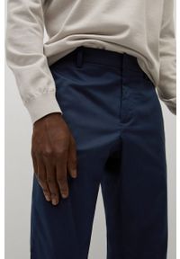 Mango Man - Spodnie Dublin. Kolor: niebieski. Materiał: tkanina. Wzór: gładki #3