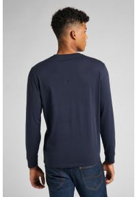 Lee - LEE LS PATCH LOGO TEE MĘSKI LONGSLEEVE NAVY L60RFQ35 112140336. Długość rękawa: długi rękaw