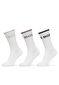 BOSS Zestaw 6 par wysokich skarpet męskich 50510168 Biały. Kolor: biały. Materiał: materiał, bawełna