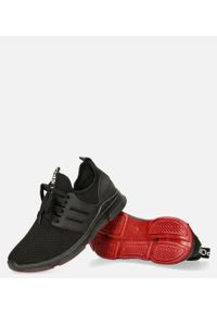 Casu - czarne buty sportowe sznurowane casu 20p18/m. Kolor: czarny #1