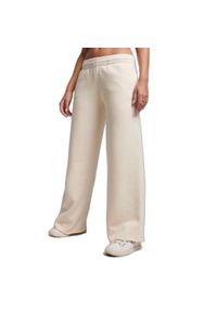 Damskie proste spodnie dresowe w odcieniu wyblakłym Superdry. Kolor: szary. Materiał: dresówka. Długość: długie #1