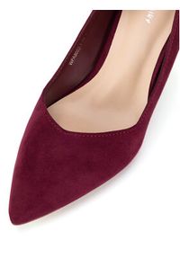 Jenny Fairy Szpilki WFA3003-1 Bordowy. Kolor: czerwony. Materiał: materiał. Obcas: na szpilce #3