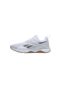 Buty do chodzenia męskie Reebok Nanoflex TR 20. Zapięcie: sznurówki. Kolor: biały, beżowy, czarny, wielokolorowy, brązowy. Materiał: materiał. Szerokość cholewki: normalna. Sport: turystyka piesza