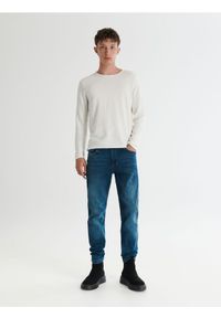 Reserved - Sprane jeansy o kroju slim - indigo jeans