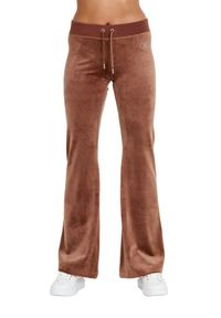 Juicy Couture - JUICY COUTURE Brązowe spodnie Rodeo Layla. Kolor: brązowy #6