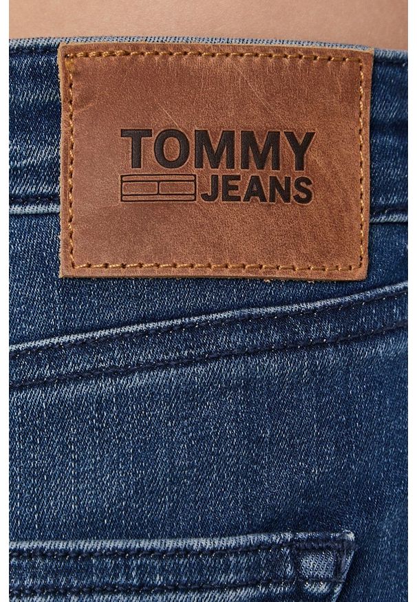 Tommy Jeans Jeansy damskie medium waist. Kolor: niebieski