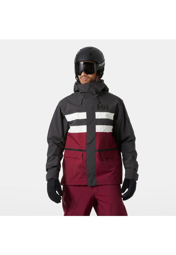 Kurtka narciarska Helly Hansen ULLR D Fram. Kolor: szary, czarny, brązowy, wielokolorowy. Sezon: zima. Sport: narciarstwo