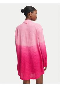 Roxy Koszula Ocean Gradient ERJX603490 Różowy ciemny Oversize. Kolor: różowy. Materiał: bawełna. Wzór: gradientowy #3