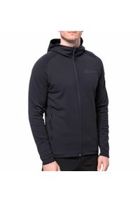 Bluza polarowa męska Jack Wolfskin Baiselberg. Kolor: czarny, szary, wielokolorowy. Materiał: polar