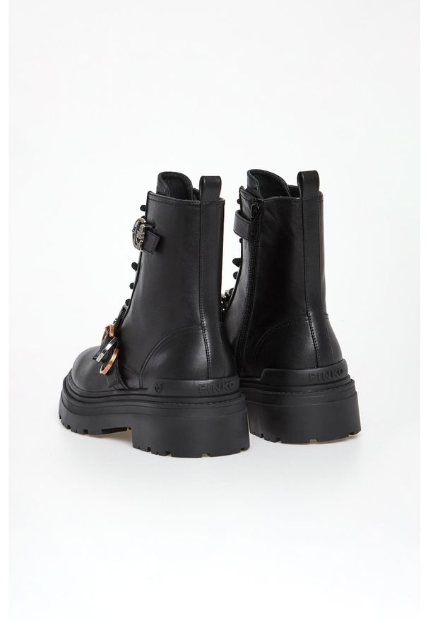 Pinko - Trapery damskie skórzane Mia 19 PINKO. Materiał: skóra