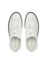 Calvin Klein Jeans Tenisówki Bold Vulc Flatf Low Lth In YW0YW01633 Biały. Kolor: biały. Materiał: skóra