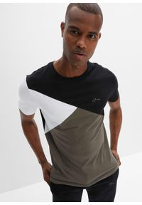 bonprix - T-shirt + bermudy dresowe (2 części). Kolor: czarny. Materiał: dresówka #2