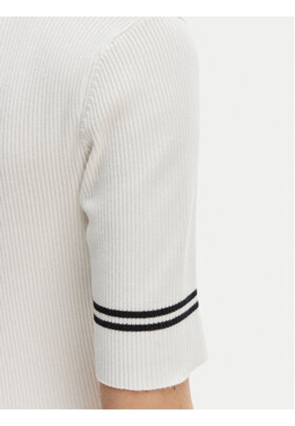 Morgan Bluzka 261-MIREN Biały Slim Fit. Kolor: biały. Materiał: wiskoza