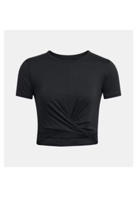 Top treningowy damski Under Armour Motion Crossover Crop. Kolor: czarny. Sport: fitness