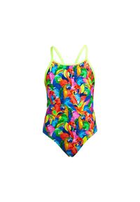 FUNKITA - Strój kąpielowy dziewczęcy Funkita Bright Birds Diamond Back. Kolor: żółty, wielokolorowy. Materiał: poliester. Wzór: kolorowy