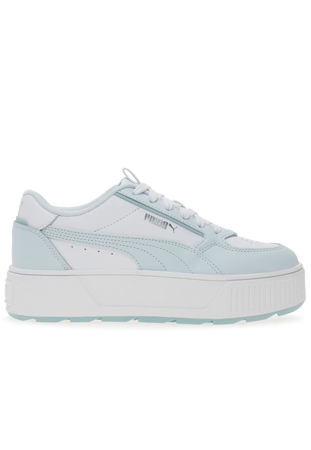 Buty Puma Karmen Rebelle 38842010 - białe. Okazja: na co dzień. Kolor: biały. Materiał: skóra, syntetyk, guma. Szerokość cholewki: normalna
