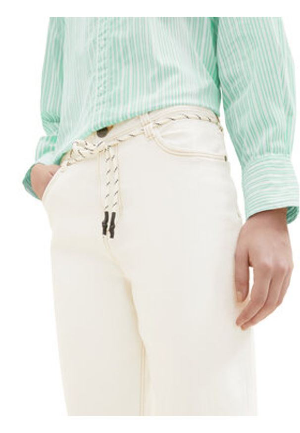 Tom Tailor Jeansy 1035538 Écru Slim Fit