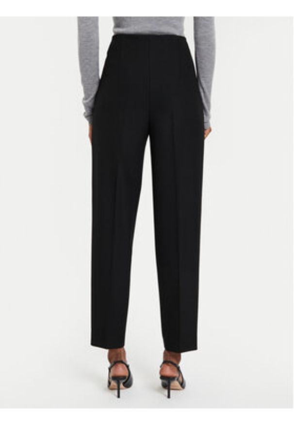 BOSS - Boss Chinosy Tetisa 50518802 Czarny Relaxed Fit. Kolor: czarny. Materiał: wiskoza