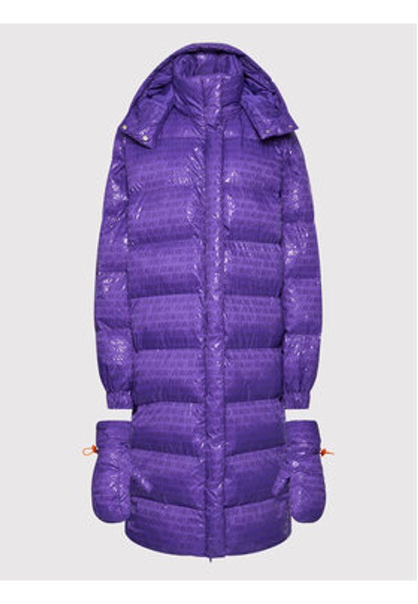 ROTATE Płaszcz zimowy Tina RT787 Fioletowy Relaxed Fit. Kolor: fioletowy. Materiał: syntetyk. Sezon: zima