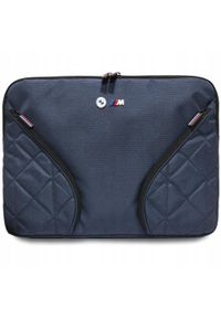 Torba BMW Nylon Pockets&Metal Logo Sleeve 16" granatowy. Kolor: niebieski. Materiał: nylon #1