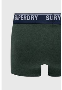 Superdry bokserki (3-pack) męskie kolor zielony. Kolor: zielony. Materiał: bawełna #4