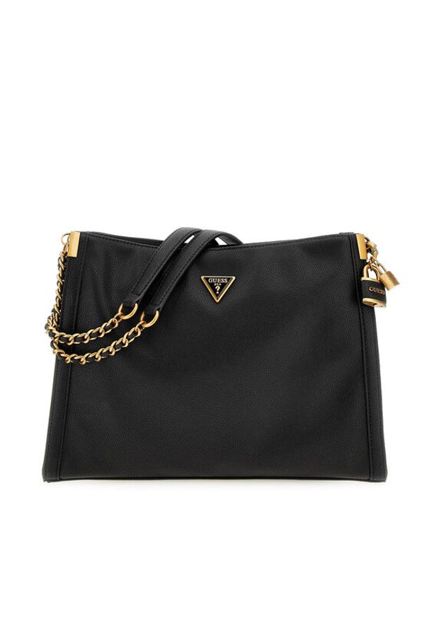 Guess Torebka HWVB87 72100 Czarny. Kolor: czarny. Materiał: skórzane