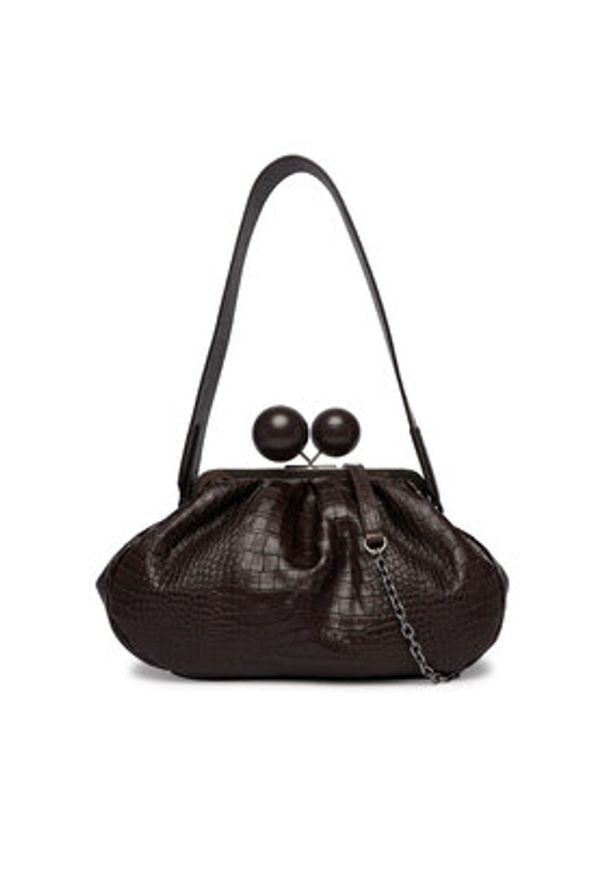 Weekend Max Mara Torebka 2615511194600 Brązowy. Kolor: brązowy. Materiał: skórzane