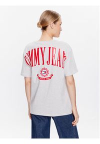 Tommy Jeans T-Shirt Varsity Prep DW0DW15439 Szary Oversize. Kolor: szary. Materiał: bawełna #3