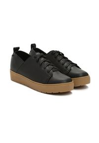 Renee - Czarne Sneakersy Luxurious. Kolor: czarny. Obcas: na platformie #6