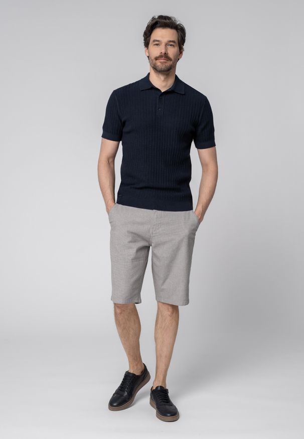 Volcano - Bawełniane spodenki P-SHAD. Materiał: bawełna. Długość: krótkie. Wzór: gładki. Styl: wizytowy