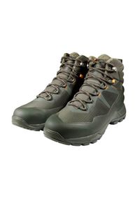 Buty trekkingowe męskie Mammut Blackfin Iii Mid Dt. Wysokość cholewki: za kostkę. Kolor: zielony. Materiał: materiał, syntetyk. Szerokość cholewki: normalna