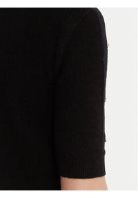 KAOS Sweter RI1KT021 Czarny Regular Fit. Kolor: czarny. Materiał: wełna #4