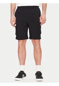 Resteröds Szorty materiałowe Marc 55251 6440 Czarny Regular Fit. Kolor: czarny. Materiał: syntetyk