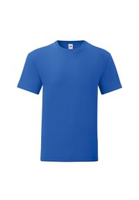 FRUIT OF THE LOOM - Kultowa Koszulka Unisex Dla Dorosłych. Kolor: niebieski