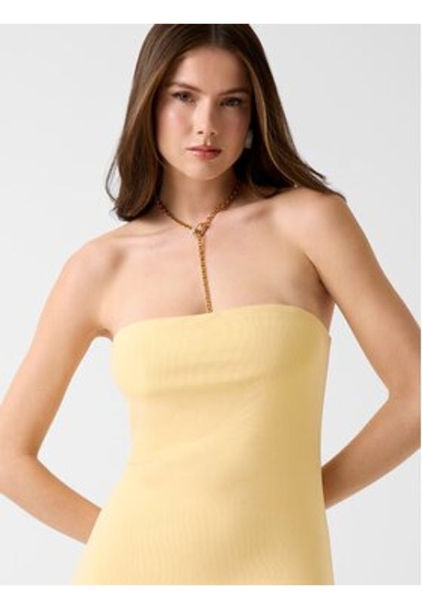 Marciano Guess Sukienka codzienna 181909 Żółty Classic Fit. Okazja: na co dzień. Kolor: żółty. Typ sukienki: proste. Styl: casual