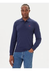 Levi's® Polo Housemark A5797-0001 Granatowy Slim Fit. Typ kołnierza: polo. Kolor: niebieski. Materiał: bawełna