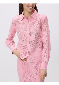 Reserved - Koronkowa koszula - pastelowy róż. Kolor: różowy. Materiał: koronka #1